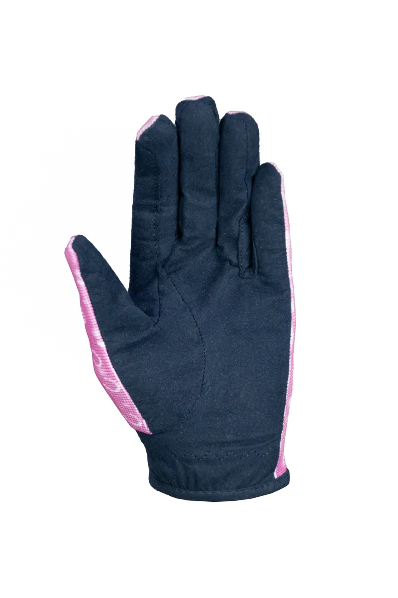 Pony Fantasy Riding Gloves by Little Rider - Navy/Pink-1